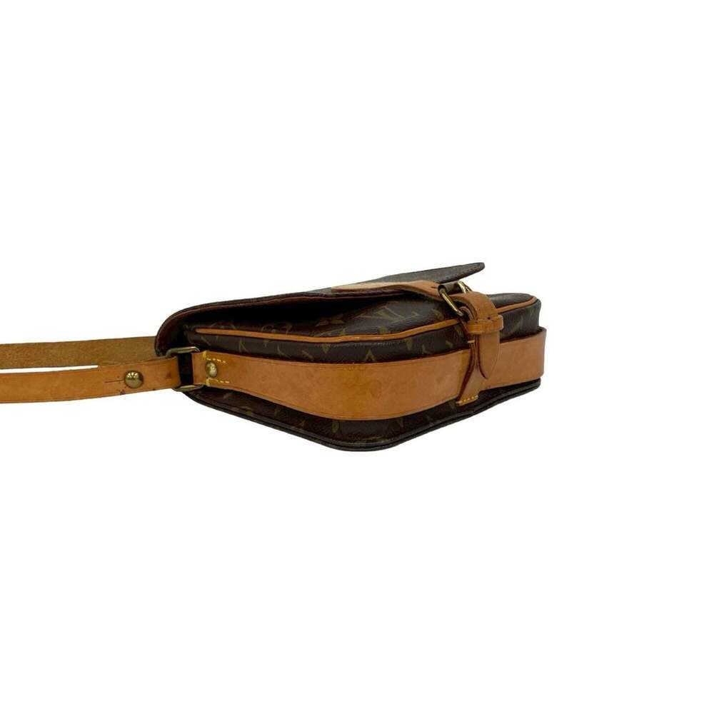 LOUIS VUITTON Vintage Brown Monogram Leather Pochette Shoulder Bag - Picture 7 of 9